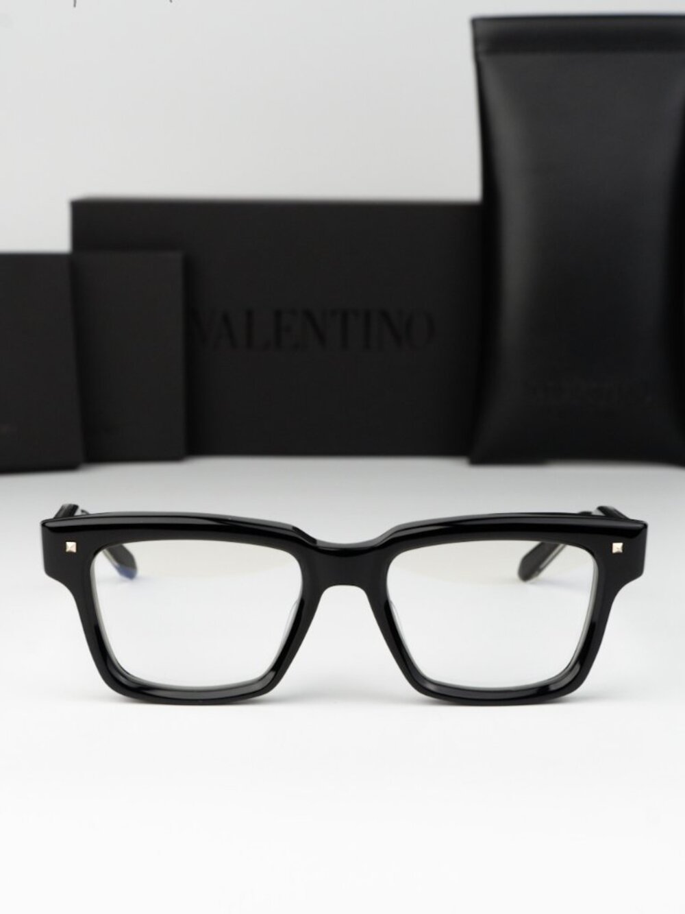 Valentino Men Eyeglasses Black Square V-ESSENTIAL I VLX-121 A NEW AUTHENTIC